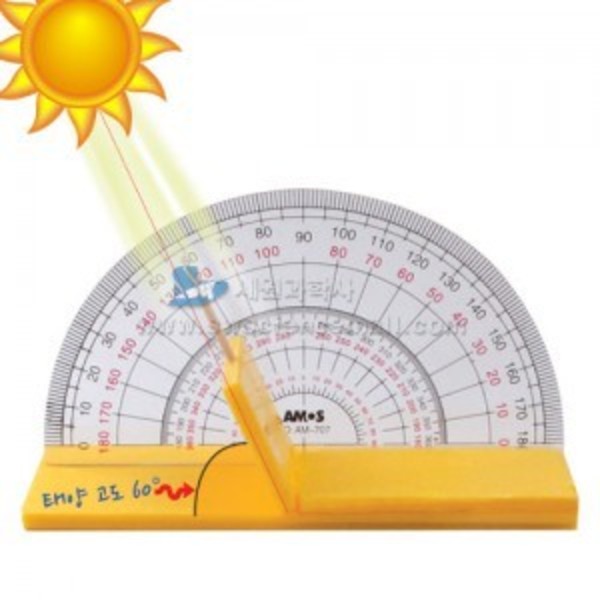 편리한 노란색우드락 태양고도측정기 만들기(5명1세트)