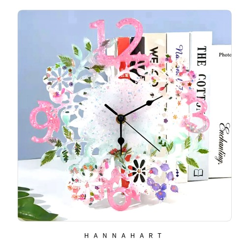 레진 실리콘 몰드 HM-31호 꽃 시계
