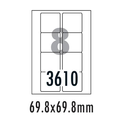 [폼텍]분류표기용라벨 LS-3610 (100매/8칸)