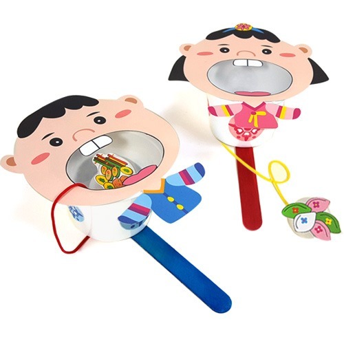 [미술용품] 명절 음식 죽방울 놀이 만들기 (5인용)