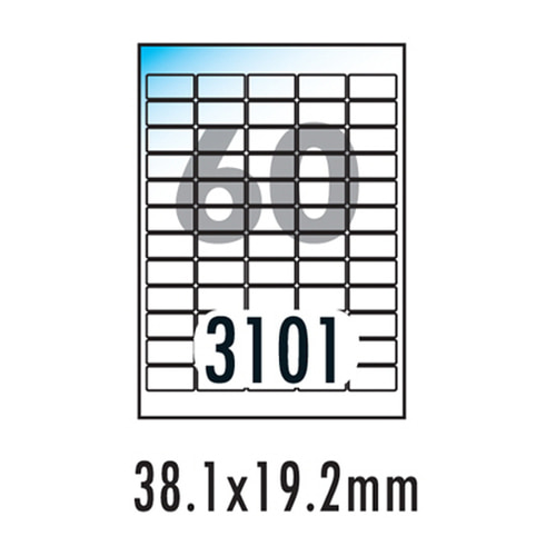 [폼텍]바코드용광택라벨 LB-3101 (100매/60칸)
