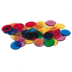 [러닝리소스] EDU 0131 투명수세기칩(6색/250개) Transparent Color Counting Chips
