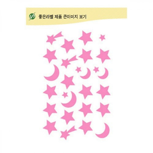 ♥레드딜 [예현산업] 1000펠트스티커/달별No.713
