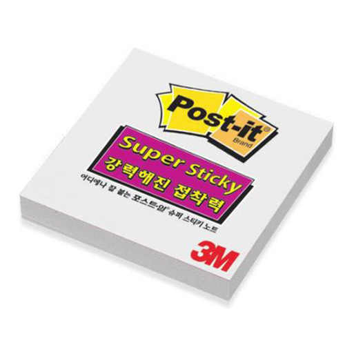 [3M] 포스트잇 654-SSN 화이트 90매(74.5*74.5mm)