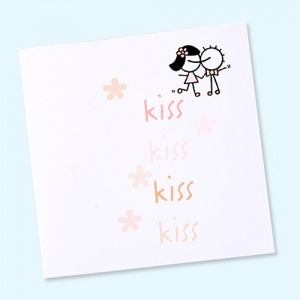 [디자인소품] SMIRK 카드-LV KISS(KCSM037)