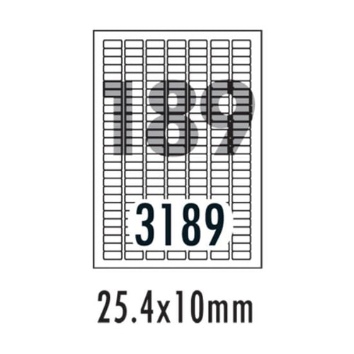 [폼텍]분류표기용라벨 LS-3189 (100매/189칸)