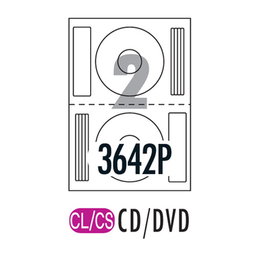 [폼텍] CD/DVD라벨 CL-3642P 100매