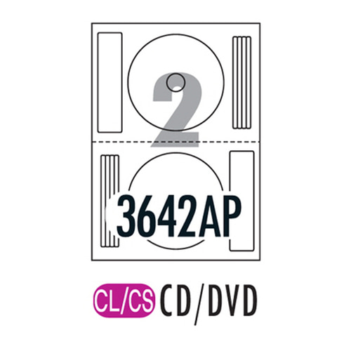 [폼텍] CD/DVD라벨 CL-3642AP 100매