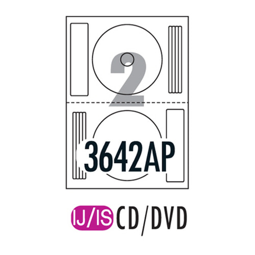 [폼텍] CD/DVD라벨 IJ-3642 100매[1022880]3642AP