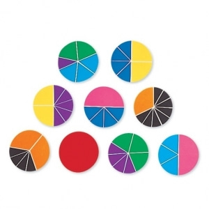 [러닝리소스] EDU 0617 원형분수학습기(1~1/12) Rainbow Fraction ?Deluxe Circles