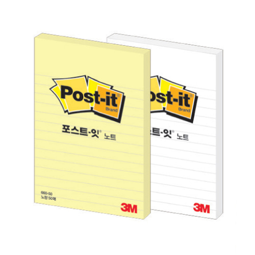 [3M] 포스트잇 660-50 50매(102*152mm)[2111250]노랑