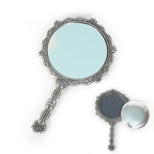 [펠트친구] 자수용 로즈 원형 거울(은색)[1301]