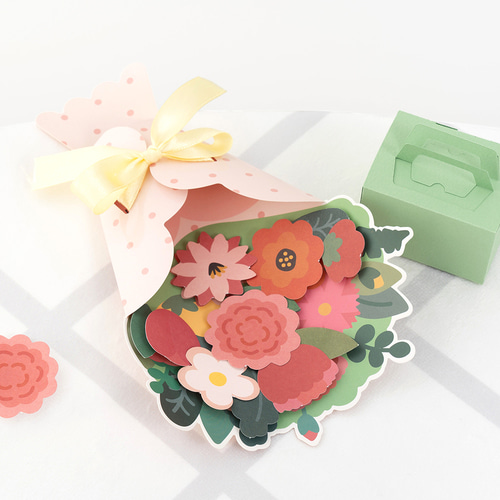 민화샵 졸업 축하 꽃다발 카드 만들기 2종 세트