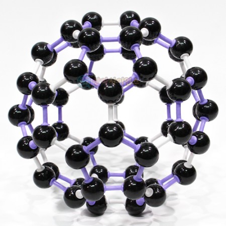 결정구조 모형 탄소(C60)(플러렌 결정구조)