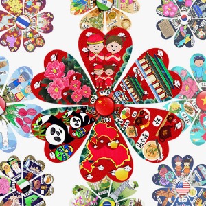 매직북스 세계여러나라 상징 바람개비
