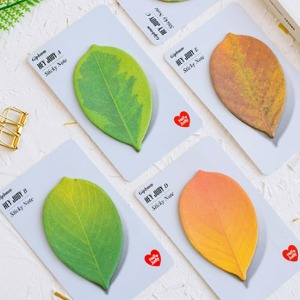 나뭇잎 메모 스티커 (25매)