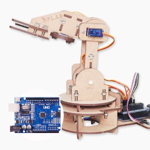 아두이노 학습교구_인공지능(AI) 로봇팔 DIY 만들기 세트 (아두이노 UNO 호환보드, 센서, 메뉴얼 포함)