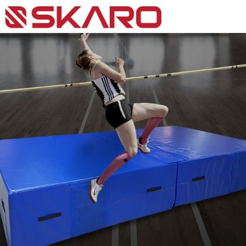 스카로 - 높이뛰기매트 SFM-2450 분리형 벨크로방식/육상 체조 뜀틀 낙법 학교수업용 2000×4000×500