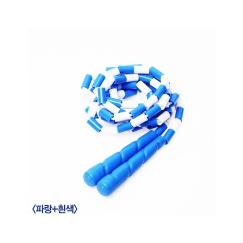 (서울핸즈) 김수열줄넘기 성인색동 K-300(흰색+파랑)