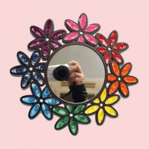 키즈랩 꽃거울종이감기+거울